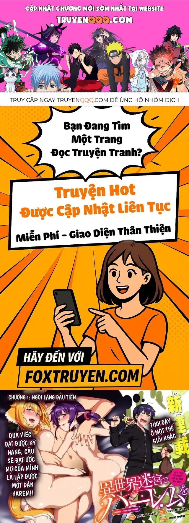 Thiết Lập Dàn Harem Tại Thế Giới Khác Chap 1 - Next Chap 2