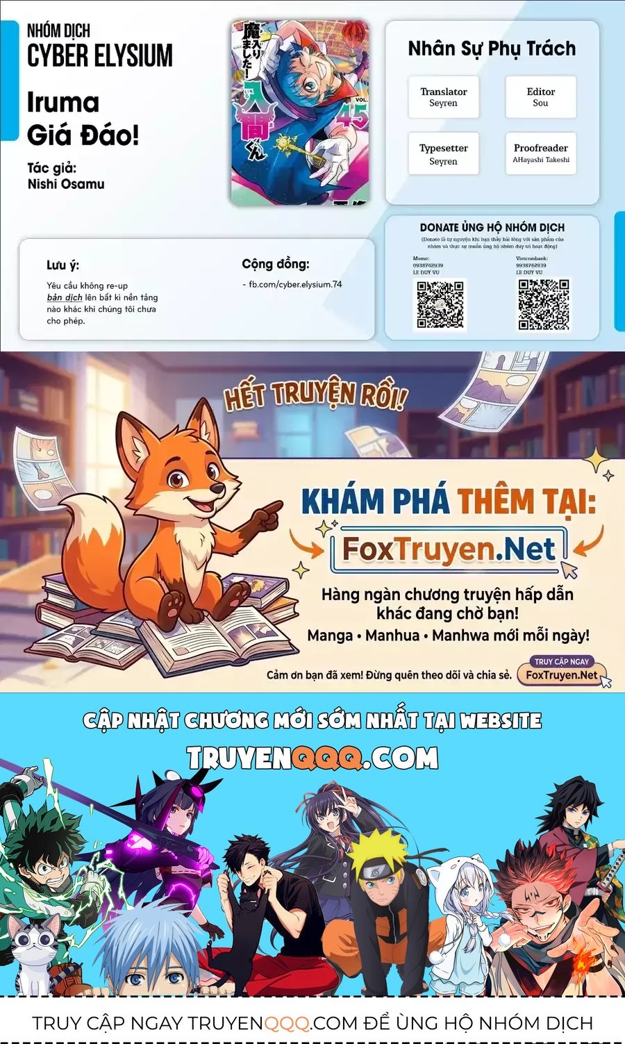 Chào Mừng Cậu Đến Trường Iruma-Kun Chap 450 - Next Chap 451