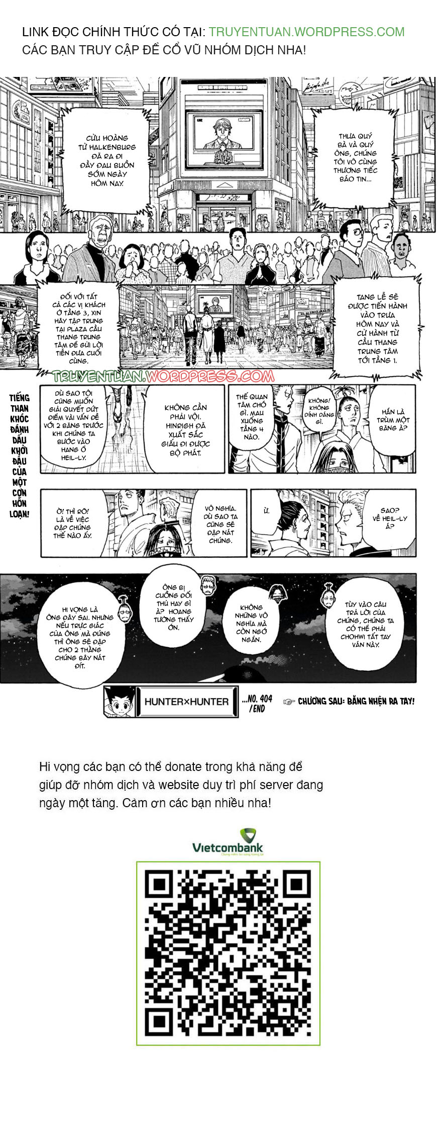 Hunter x Hunter Chap 404 - Next Chap 405