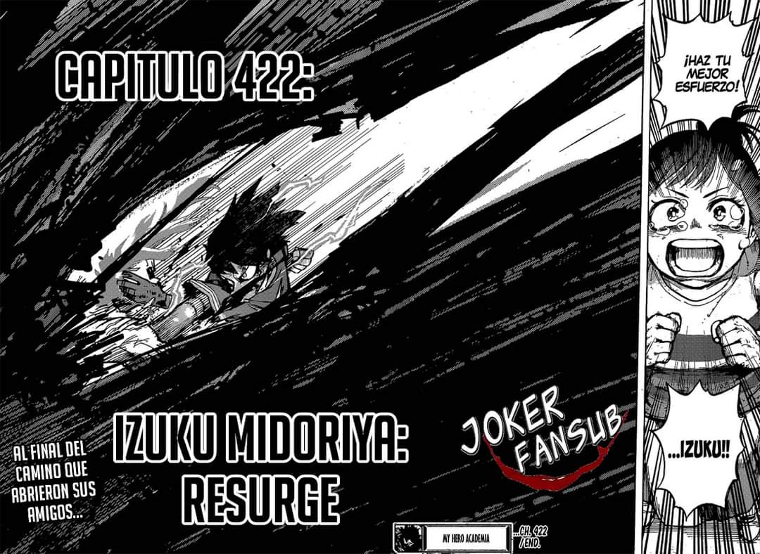 Boku no Hero Academia Chap 422 - Next Chap 423